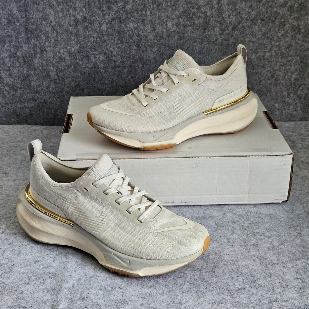 Nike Invincible Run 3 Sanddrift Metallic Gold Running Shoes DR2660-008 7.5